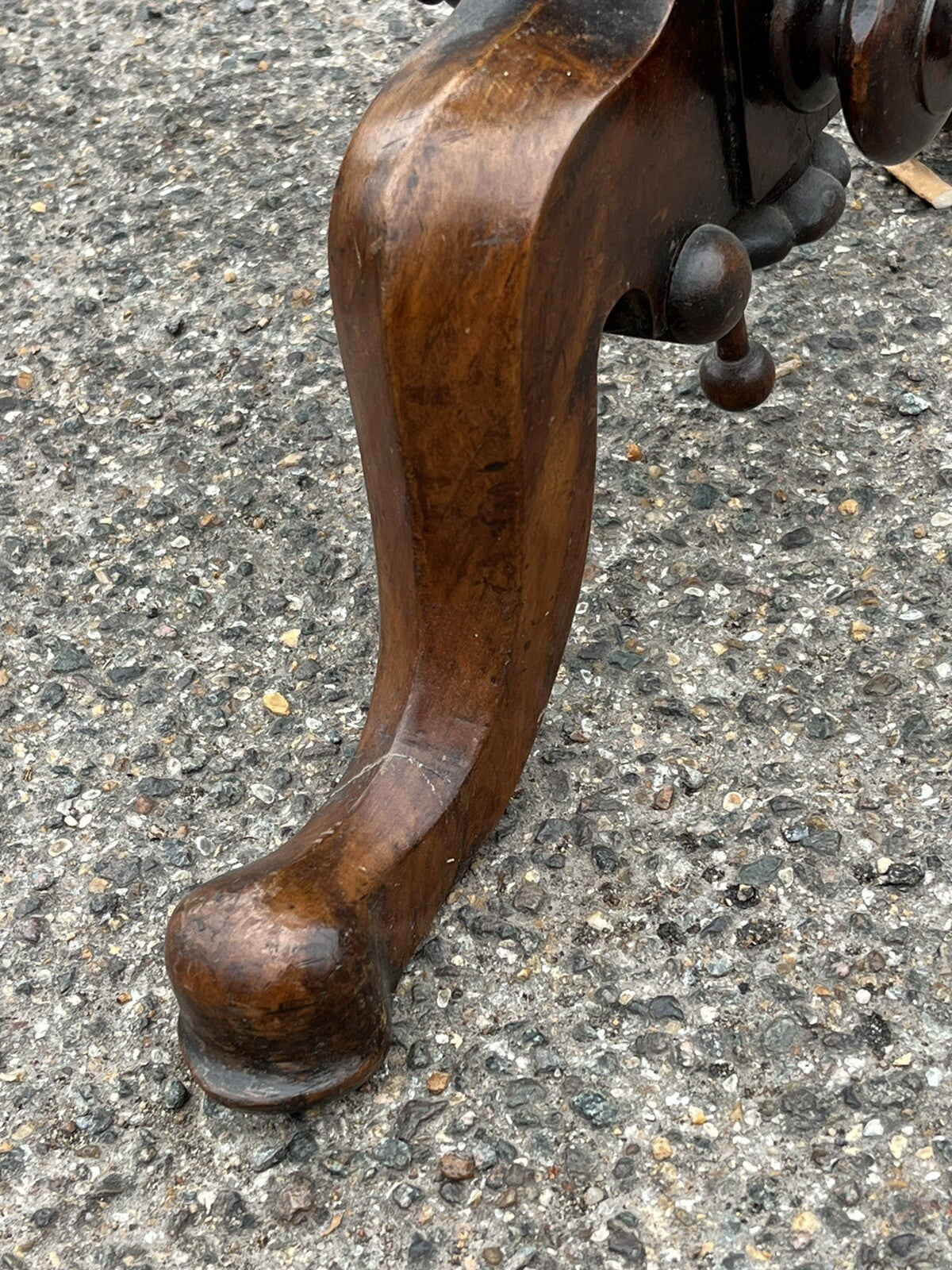Antique  Mahogany Embroidery/ Tapestry Stand