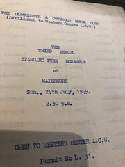 1949 Gloucester & Cotswold Motor Club Programme