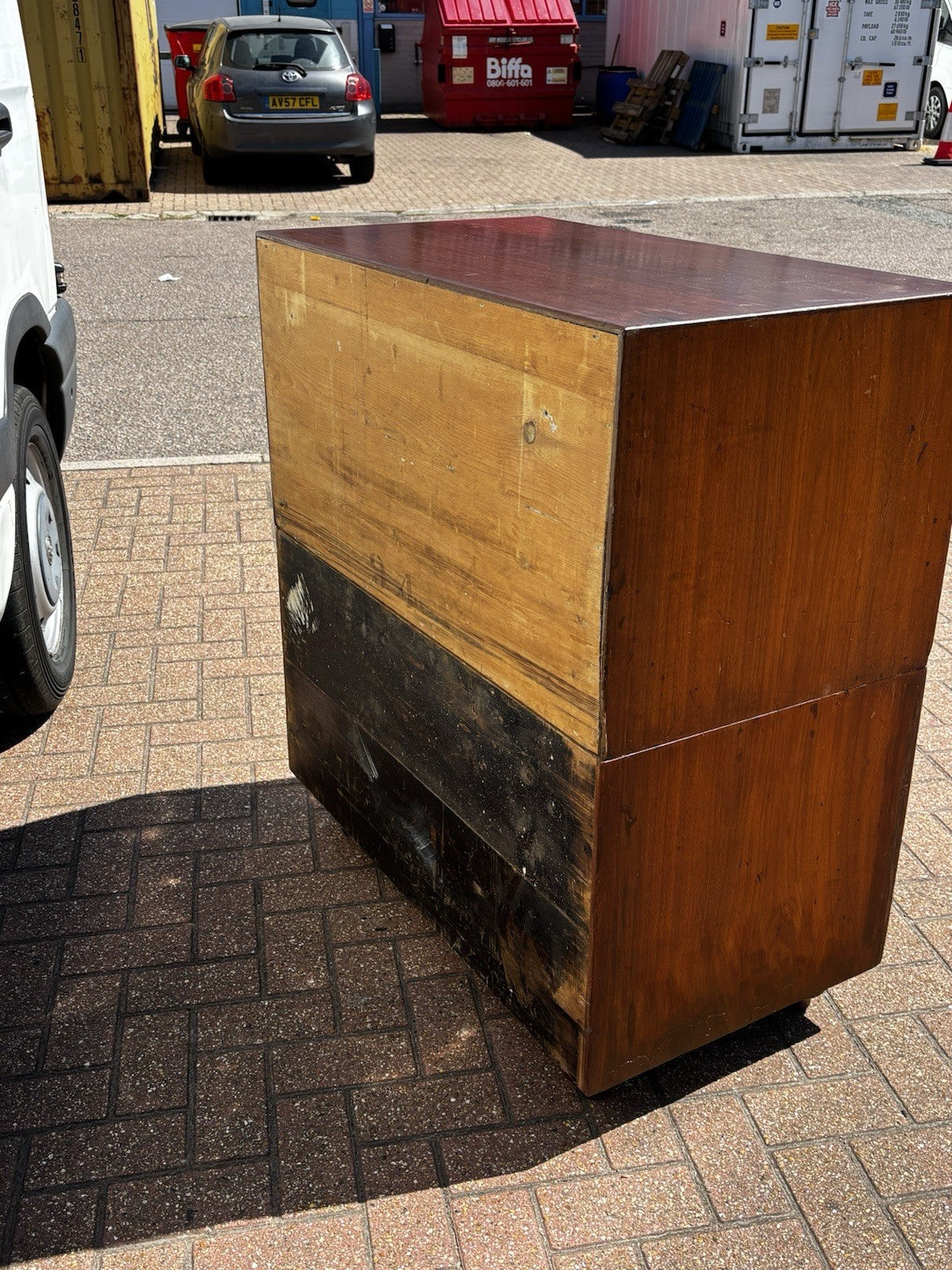 Antique Campaign Chest, Military Chest. Splits In 2 Pieces. Very Good Quality