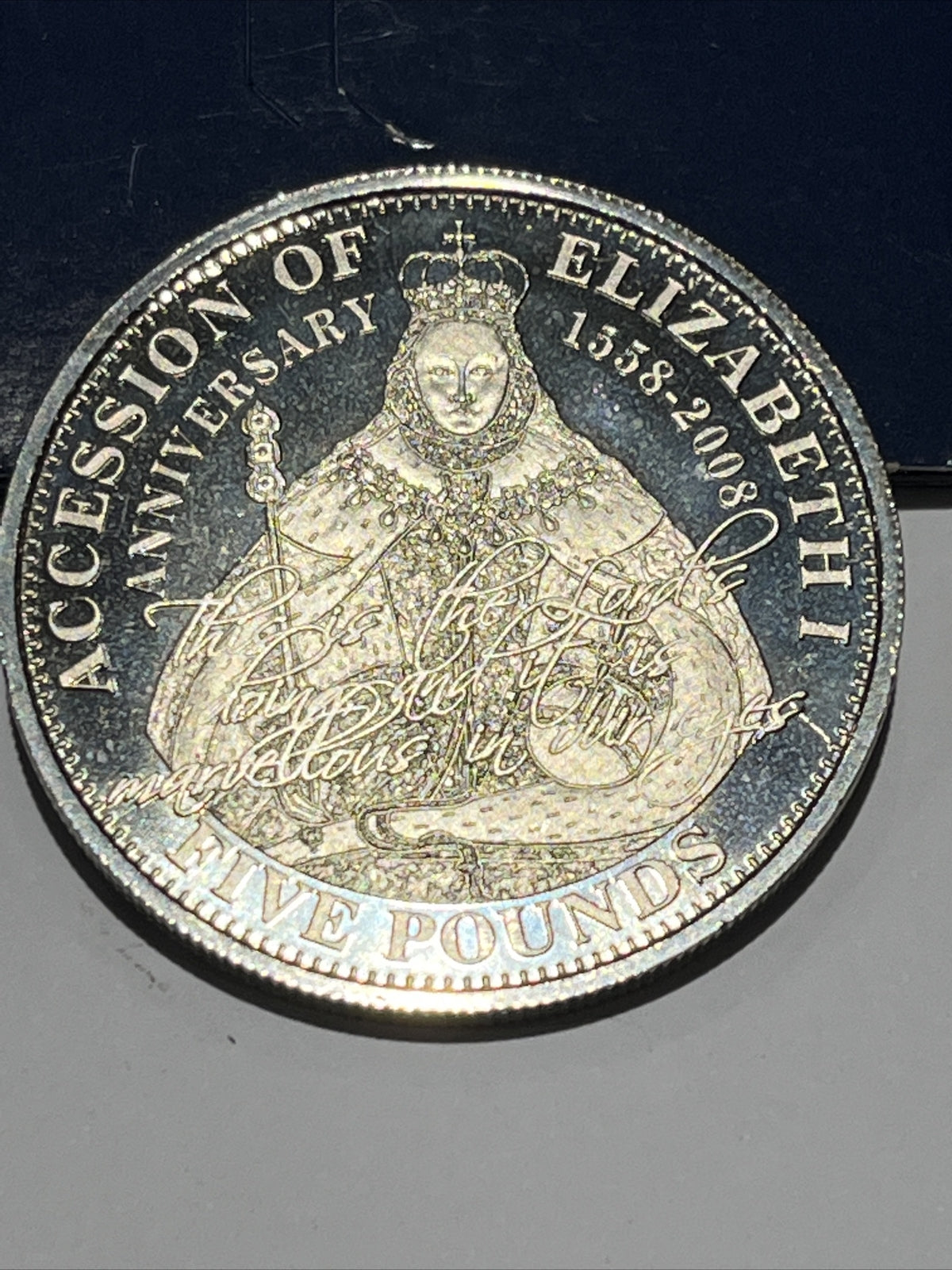 Accession Of Elizabeth I Coin