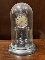 1930's Chrome Year Going Anniversary Clock. Ship Worldwide