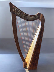 22 String Walnut Celtic Harp.