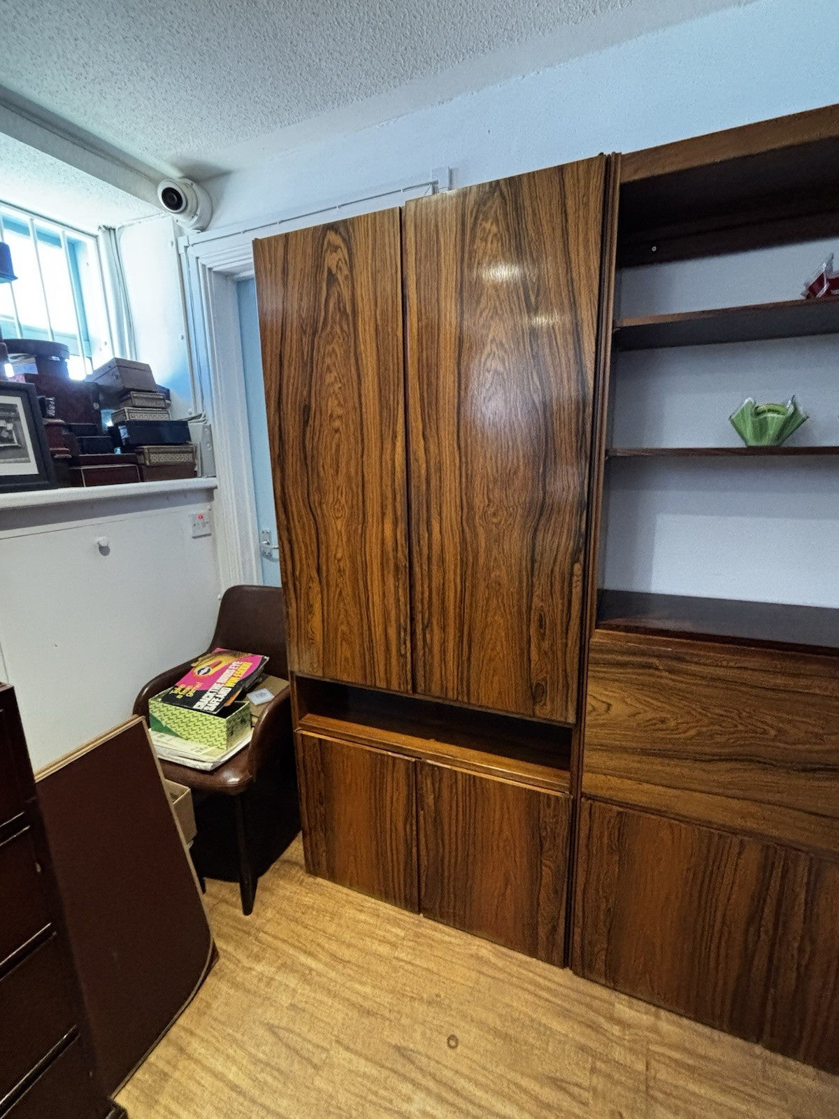 Archie Shine Rosewood Cocktail Cabinet, Display Cabinet, Shelves & Cupboards.
