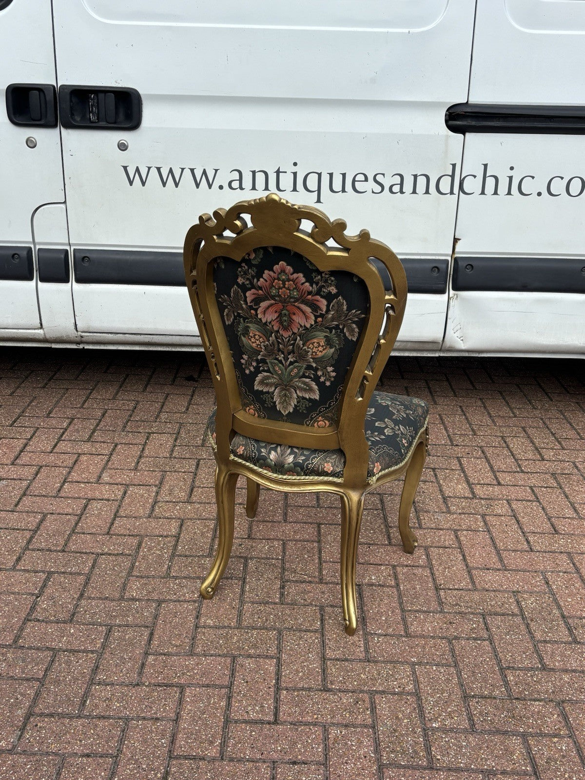 6 French Louis Style Gold Gilt Wooden And Upholstered Armchairs.