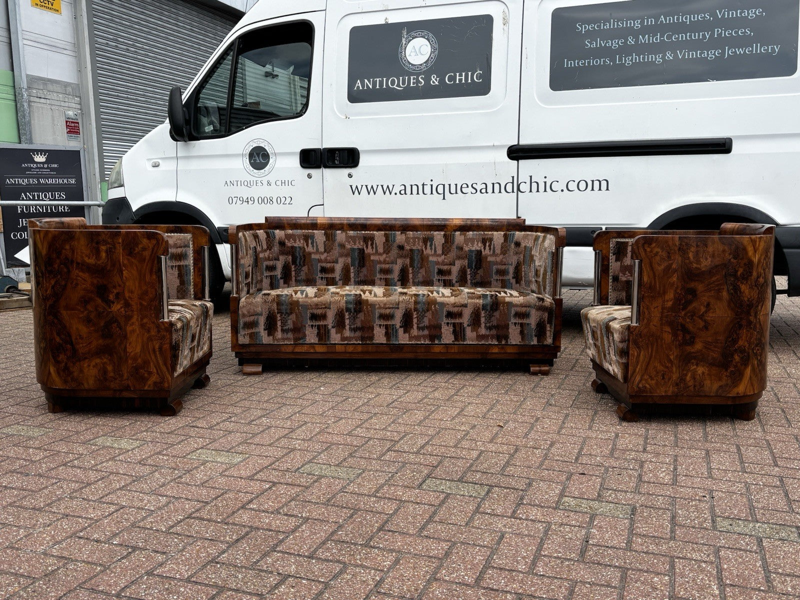 Art Deco 3 Piece Lounge Suite, Fab Condition For It's Age, Desirable dimensions.