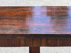 Antique Rosewood Games Table With Fold Over Lid & Card playing area