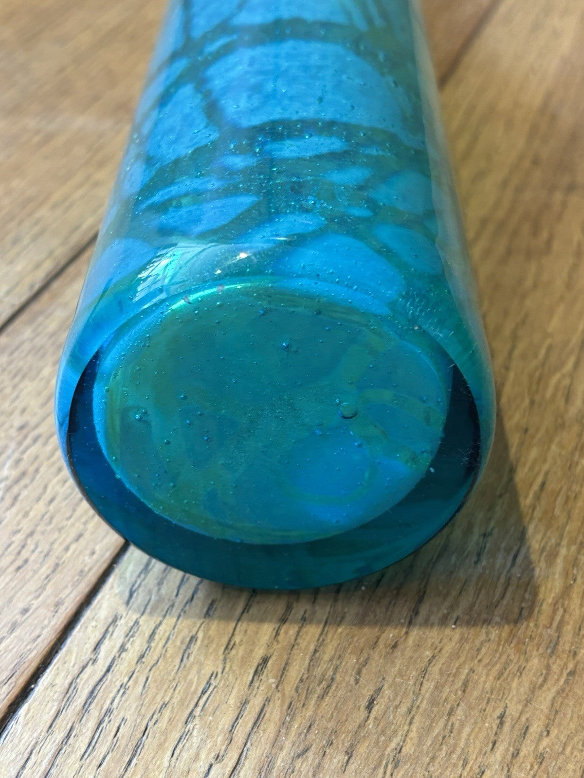 A very tall Maltese Mdina 'Ming' glass Bottle Vase By Michael Harris