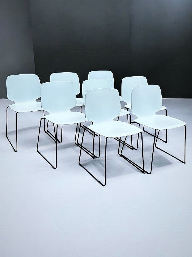 8 Pedrali - Babila Stacking Indoor / Outdoor Dining Chairs.