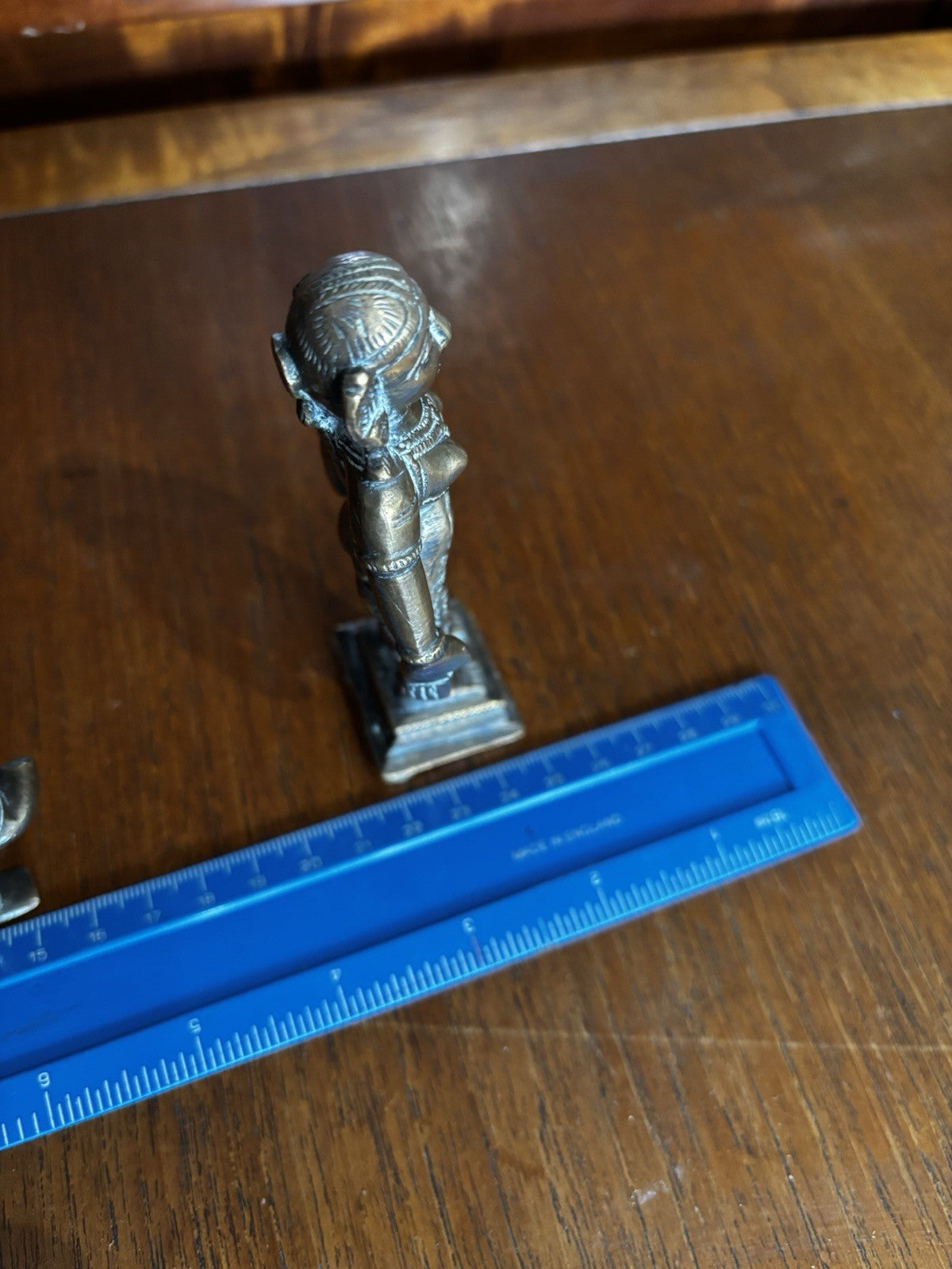 3 Antique Brass Figures
