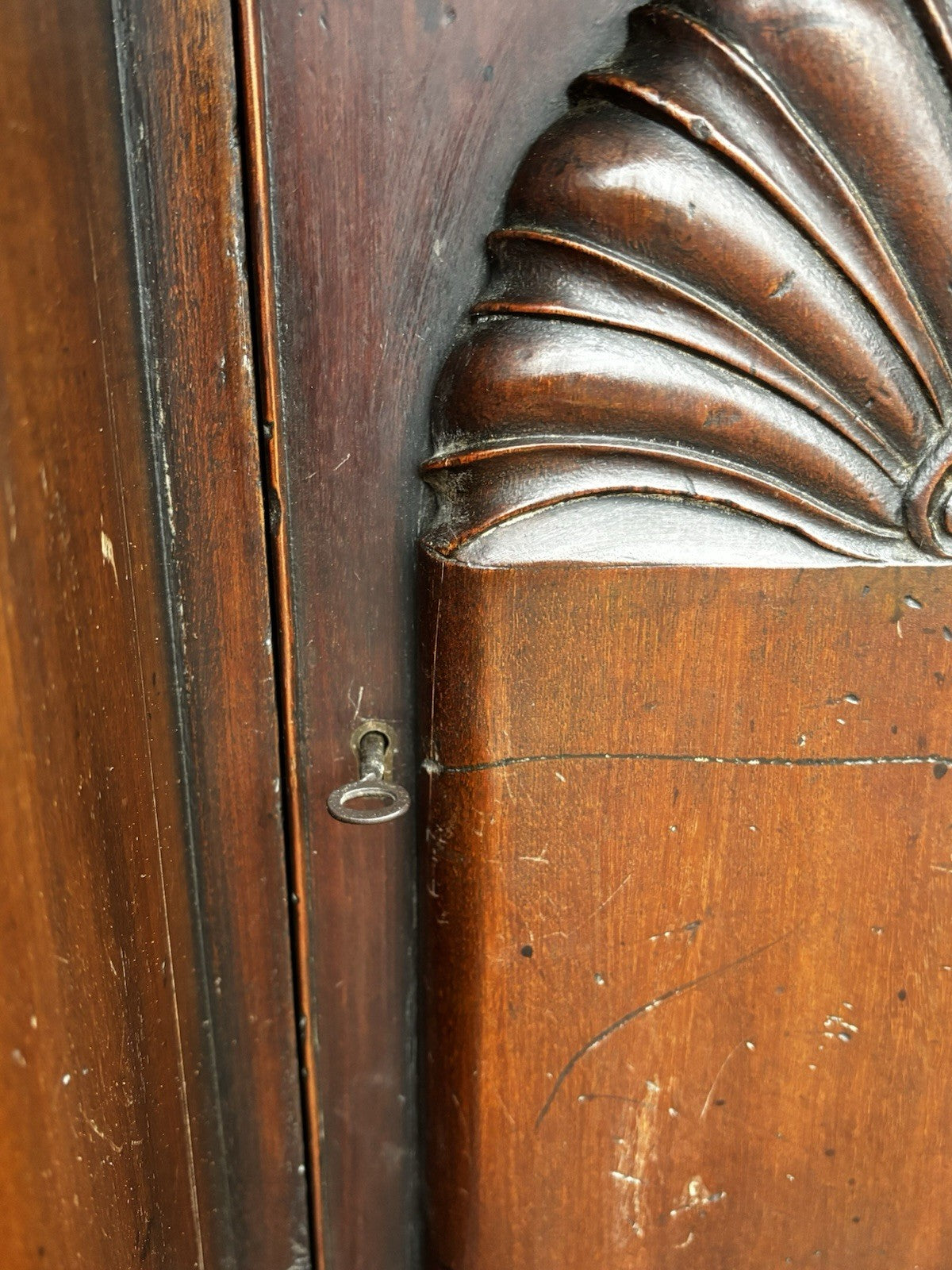 Antique Mahogany Rhode Island Desk, In The Style Of John Townsend.