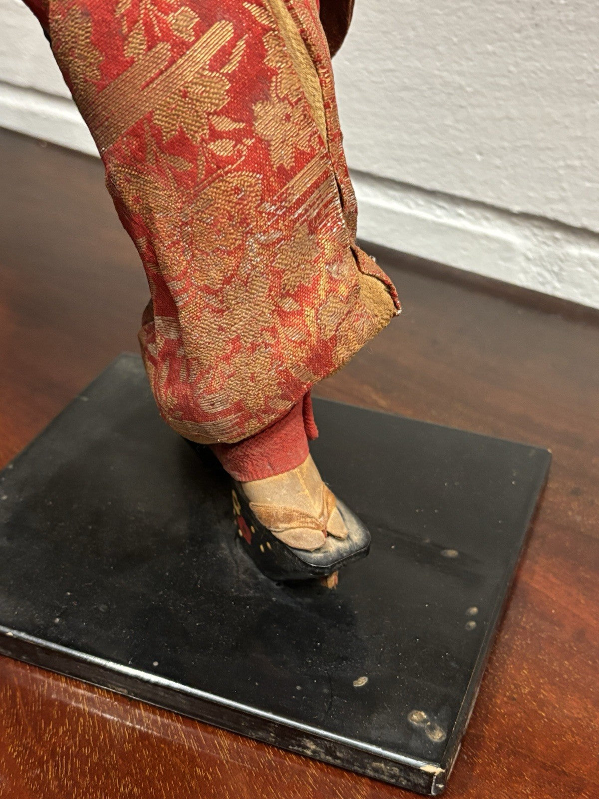 Antique Geisha Doll In Traditional Clothes