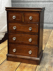 Antique Inlaid Table Top Jewellery/ Trinket Or Collectors Drawers.
