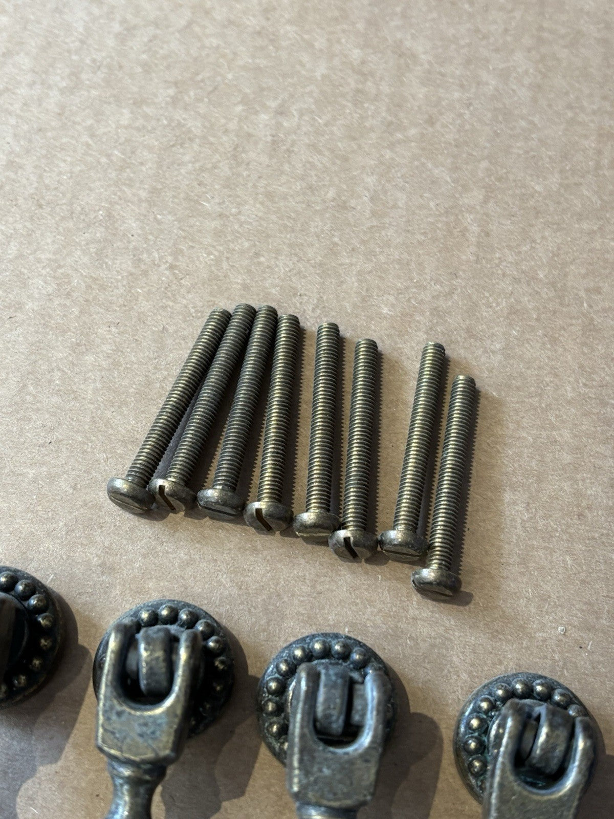 Antique Brass Handles.