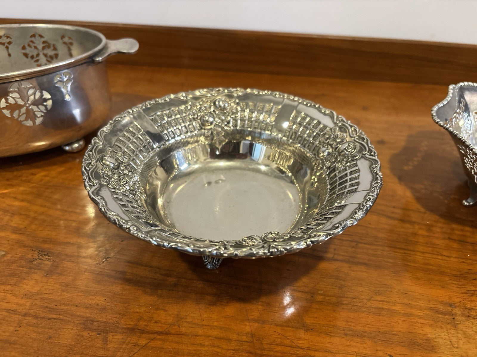 3 Silver Plate Serving Dishes.