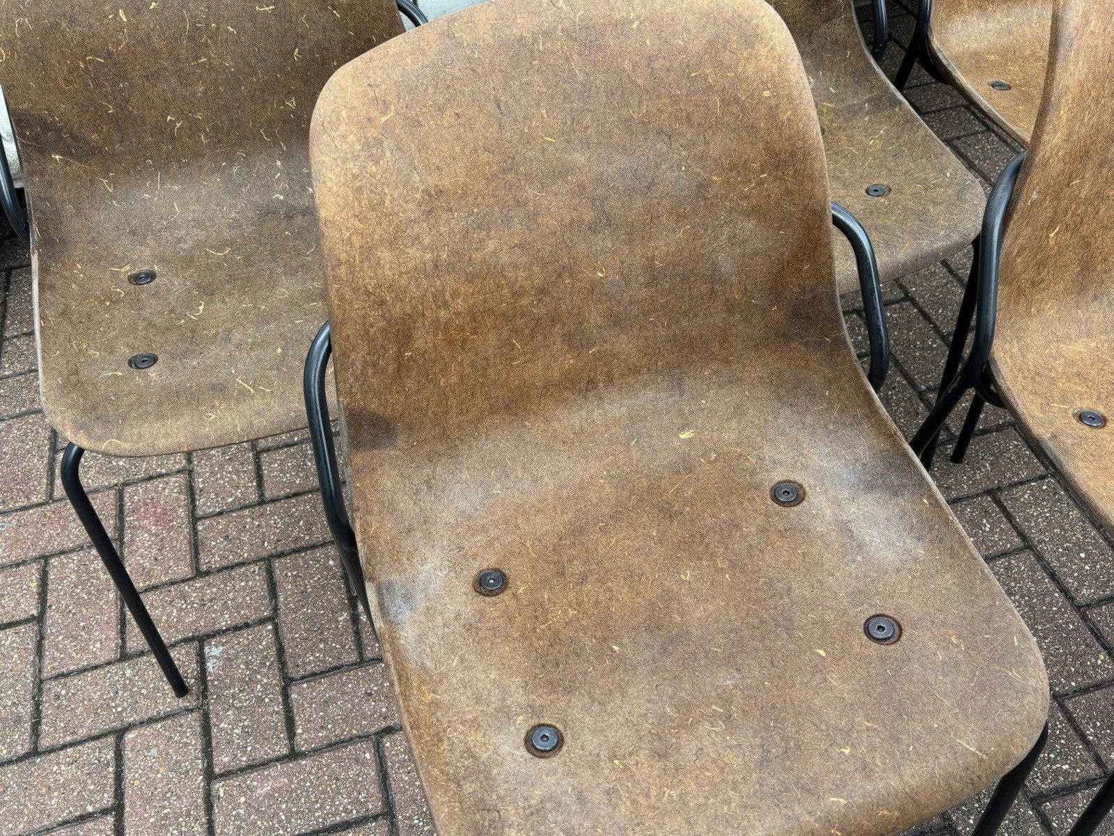 10 Designer Vepa Hemp Dining Chairs. Stacking Chairs.