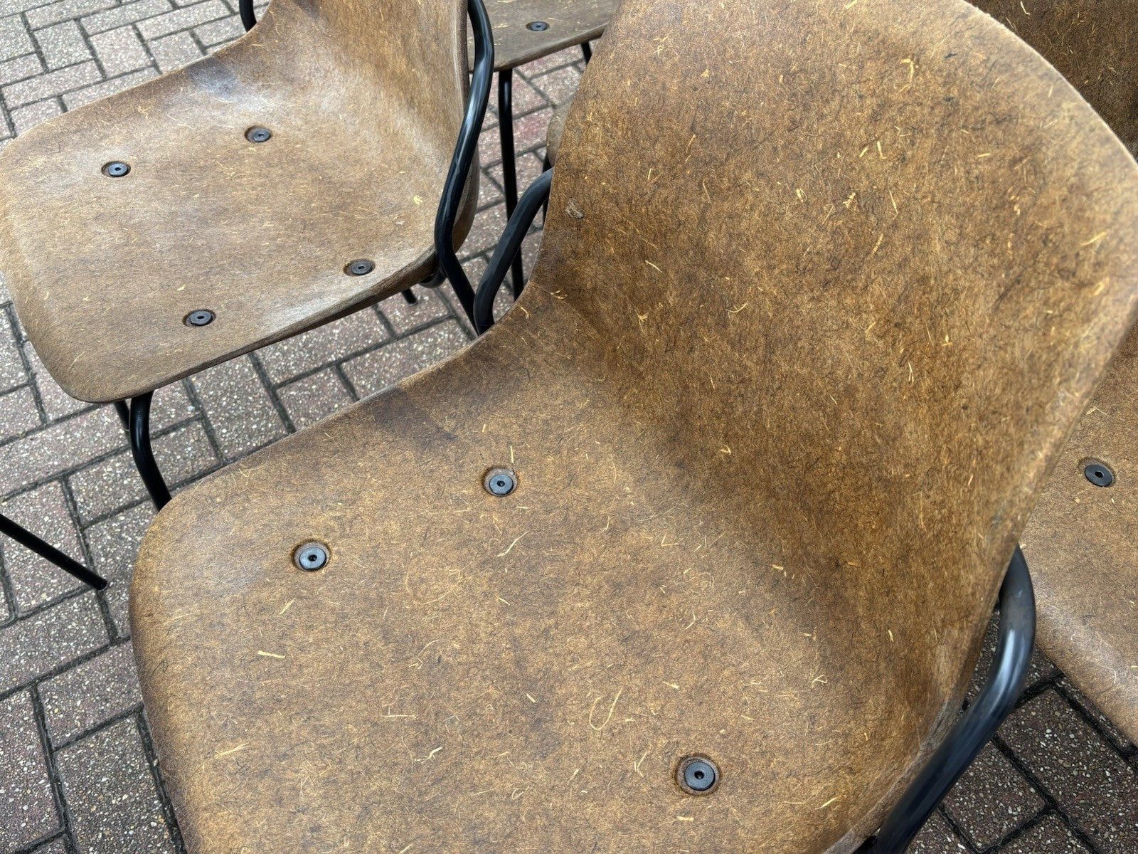 10 Designer Vepa Hemp Dining Chairs. Stacking Chairs.
