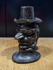 Antique Mr Punch Tobacco Jar