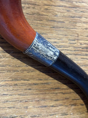 Antique Calabash Pipe with Silver Band