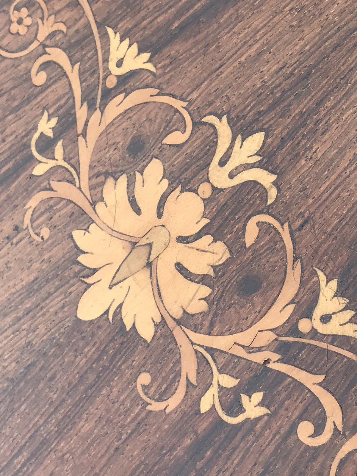 Aesthetic Movement Inlaid Rosewood Occasional Table.