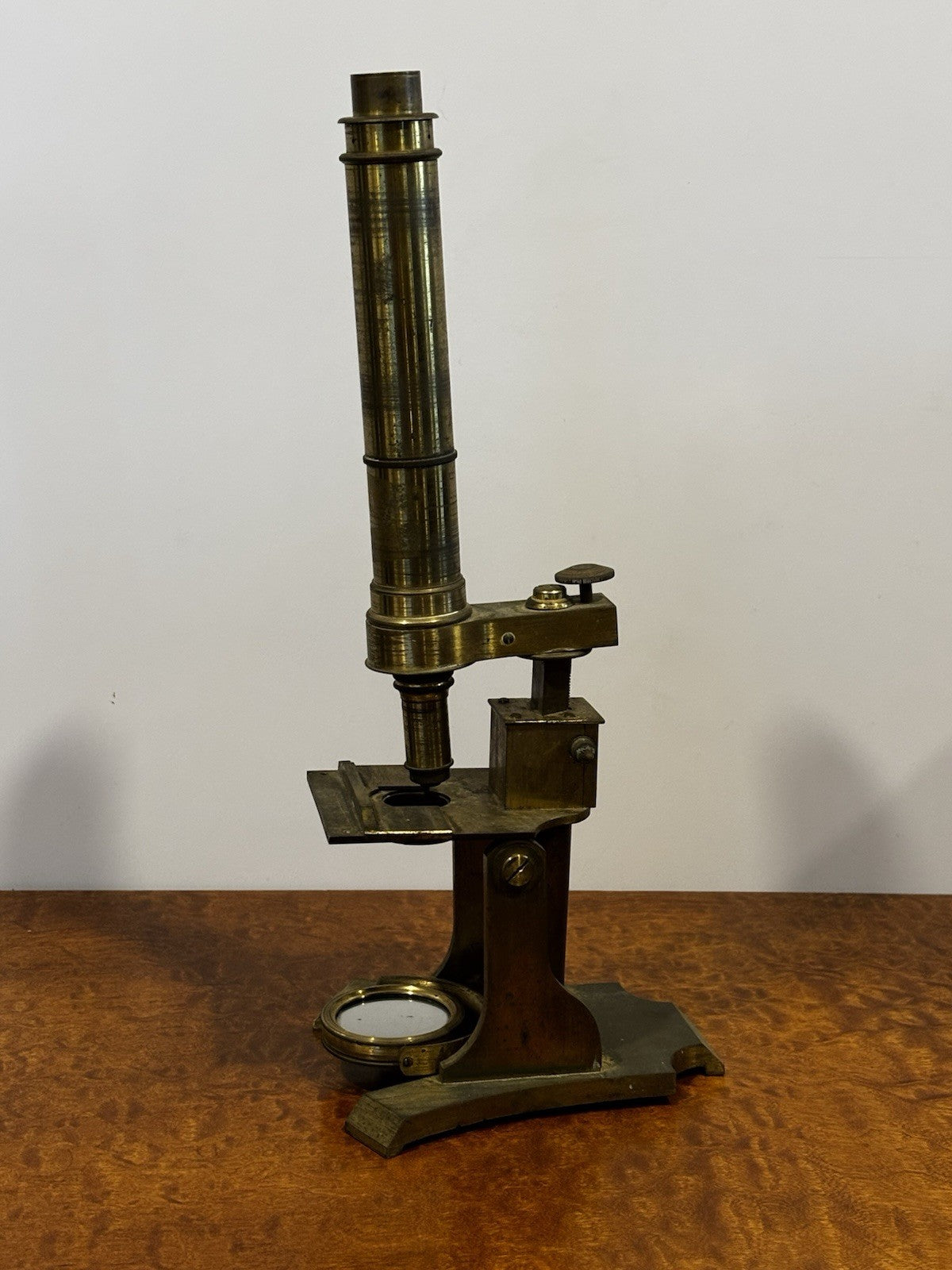 Antique Brass Monocular Microscope