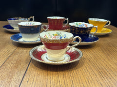 6 Aynsley Cups & Saucers
