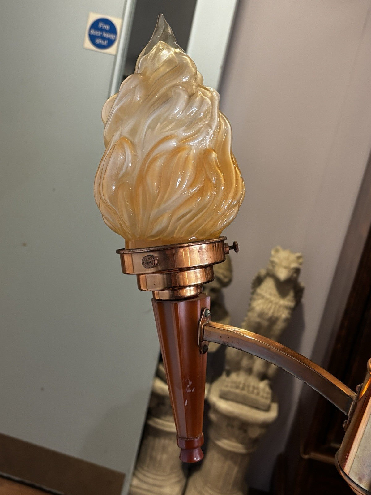 Art Deco Torch Chandelier