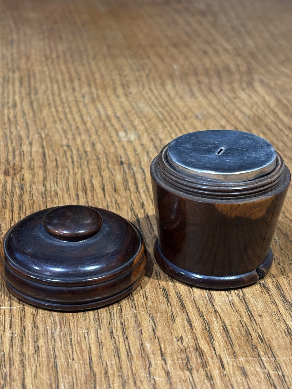 19th Century Lignum Vitae String Box