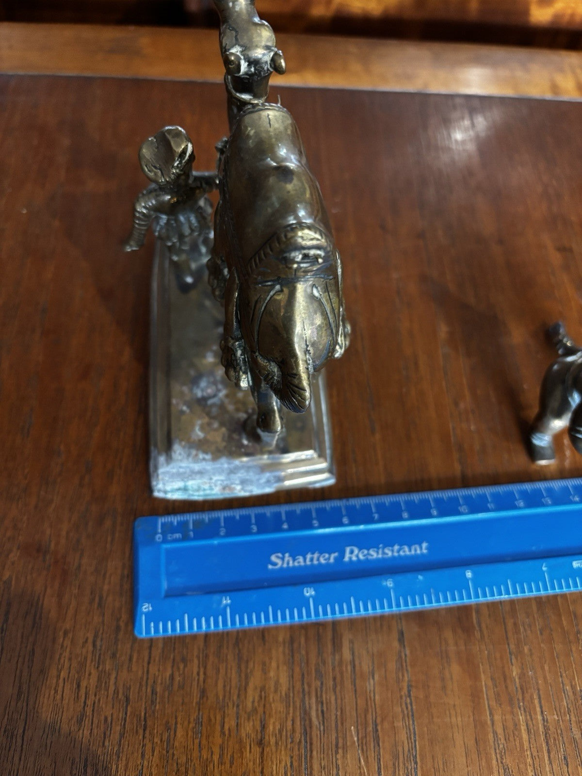 3 Antique Brass Figures