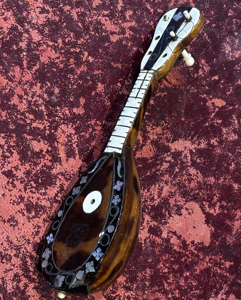 Antique Wooden Miniature Mandolin