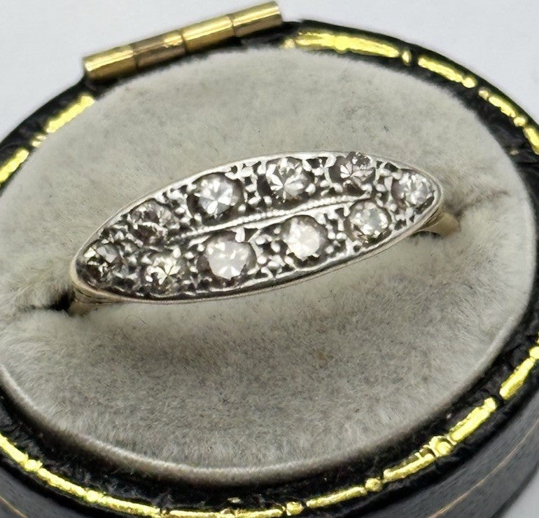 Antique Edwardian Victorian 18ct Gold Diamond Ring