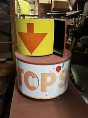1960/70's USA Garage Sign. Spins In The Wind.