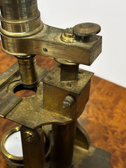 Antique Brass Monocular Microscope
