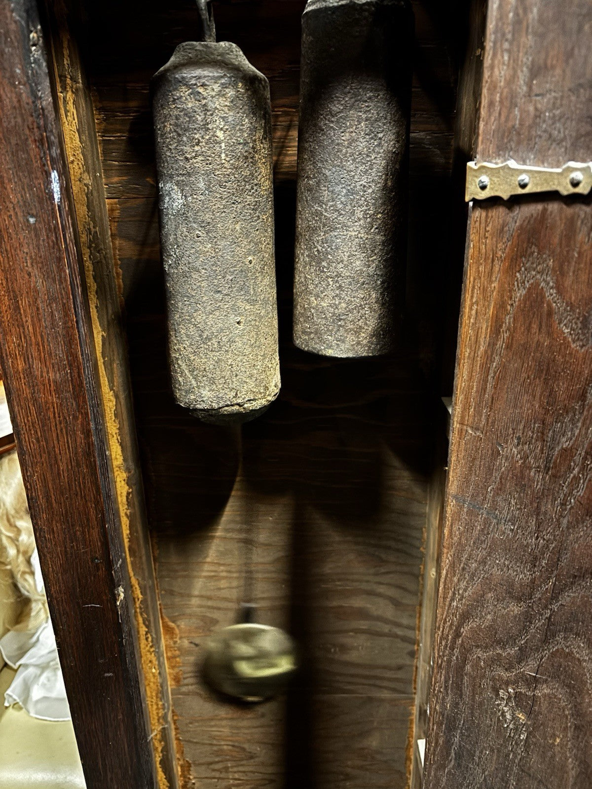 8 Day Longcase Clock, Carved Oak Case.