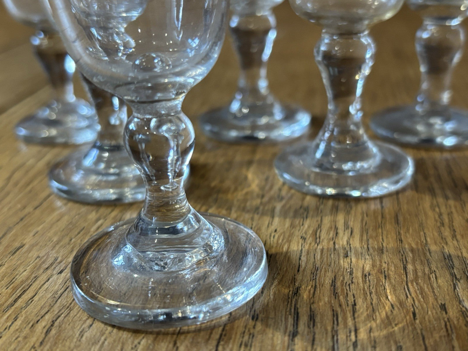 Antique Set Of 6 Liqueur Glasses