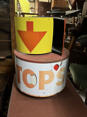 1960/70's USA Garage Sign. Spins In The Wind.