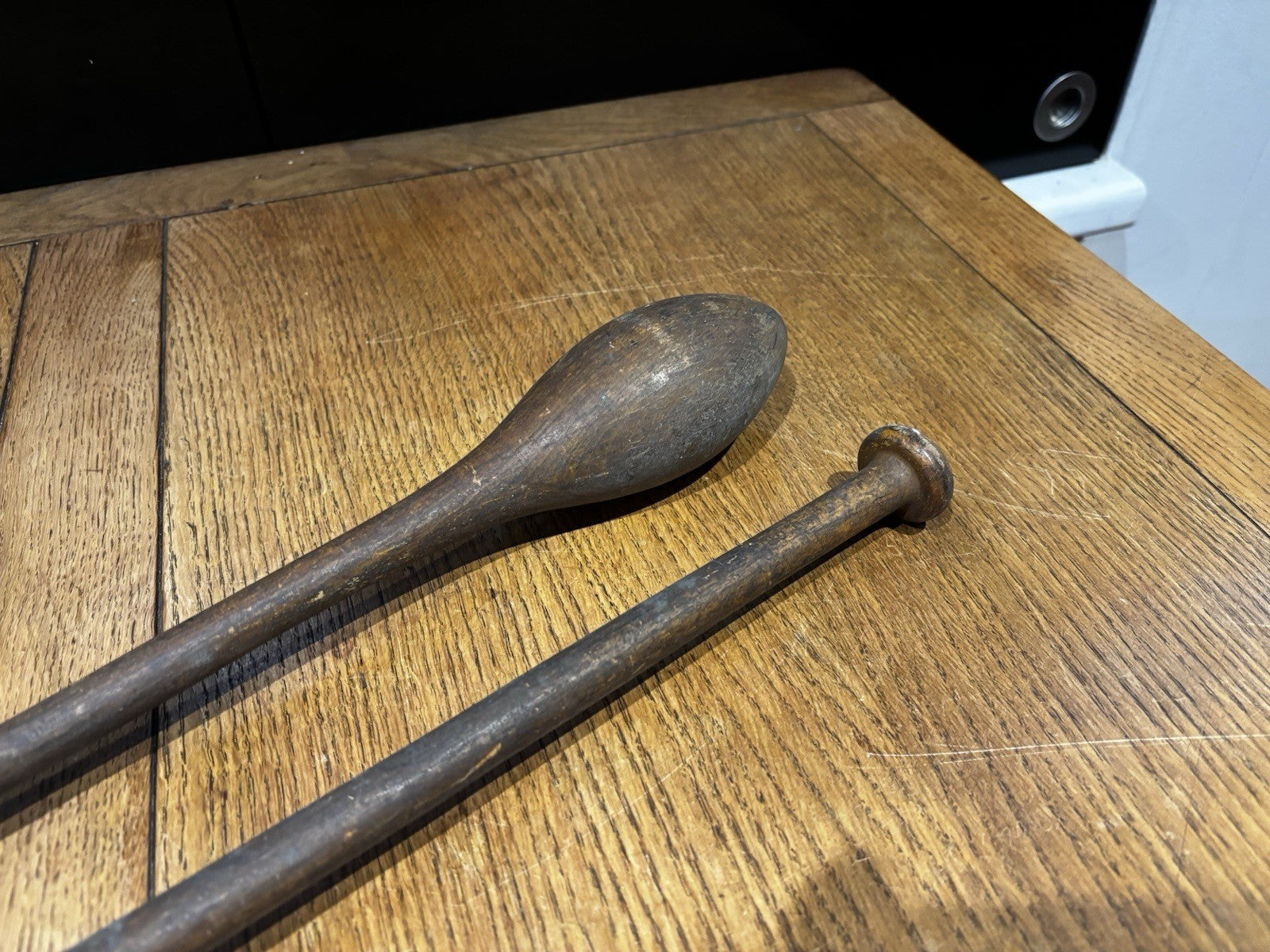 1920's Wooden Exercise Clubs