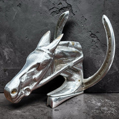 A Horse & Lucky Horse Shoe Car Mascot