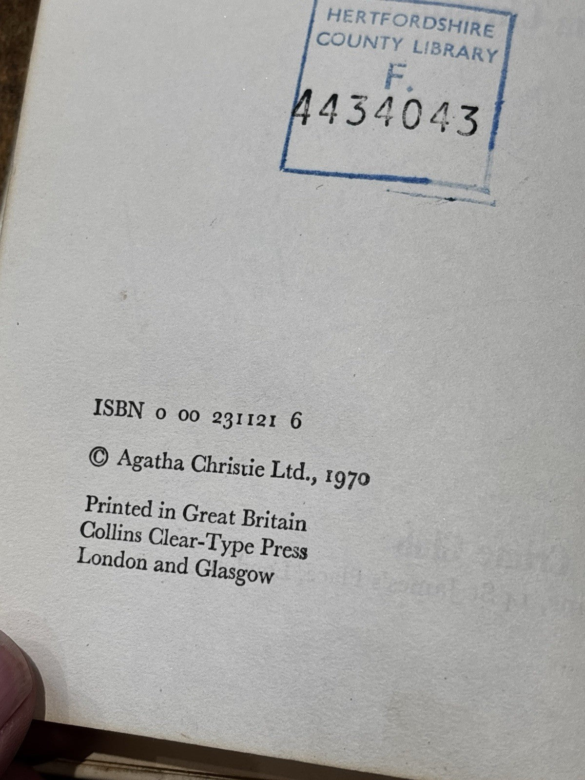 Agatha Christie. Passenger To Frankfurt. 1970 Hardback