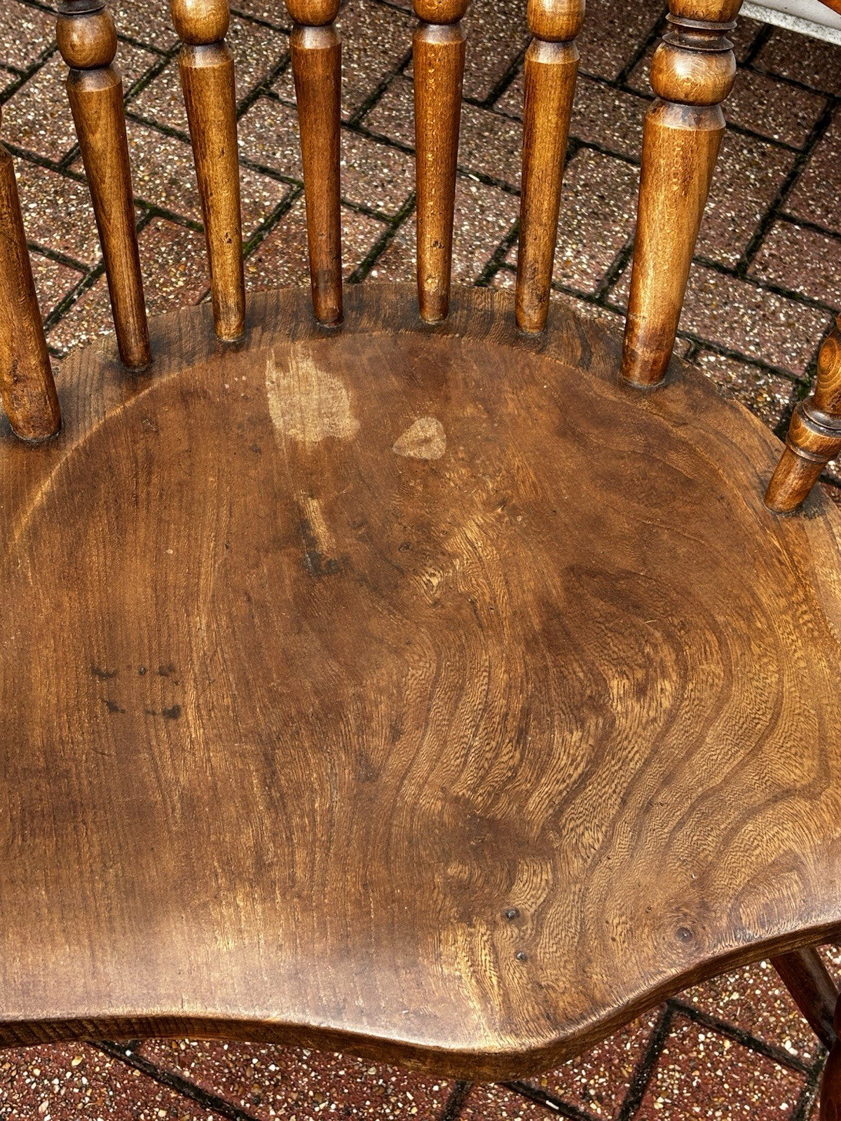 Antique Oak Windsor Armchair