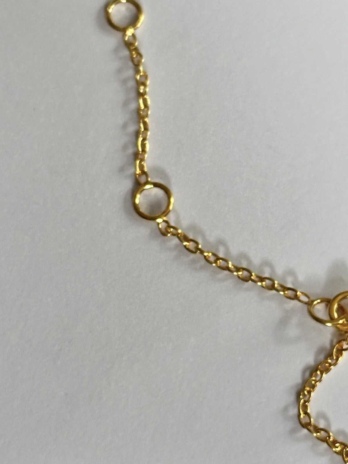 18k Gold Vermeil Plated On 925 Silver Chalcedony And Labradorite Necklace