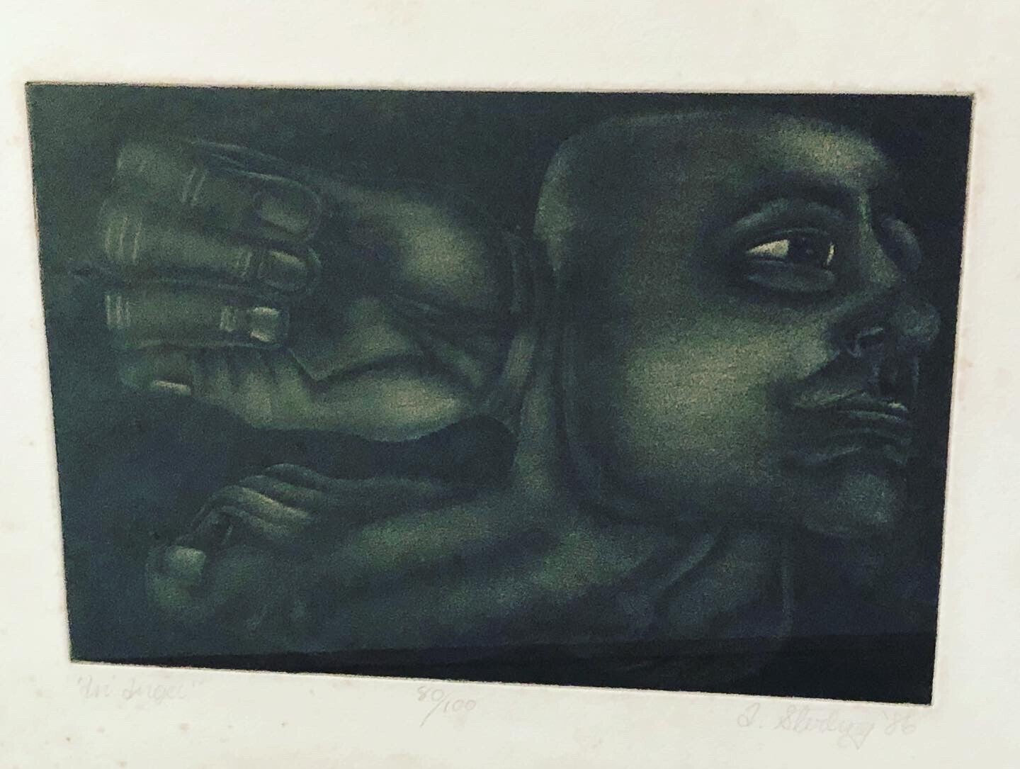 Angel, Signed And Numbered Lithograph