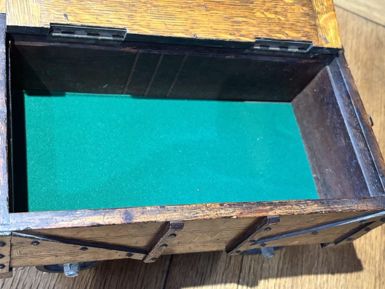 Antique Novelty Railway Coal Truck Trinket Box, Desk Box, Jewellery Box