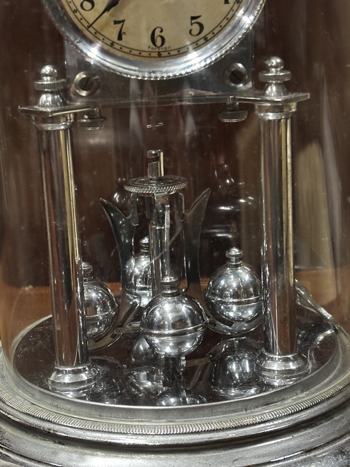 1930's Chrome Year Going Anniversary Clock. Ship Worldwide