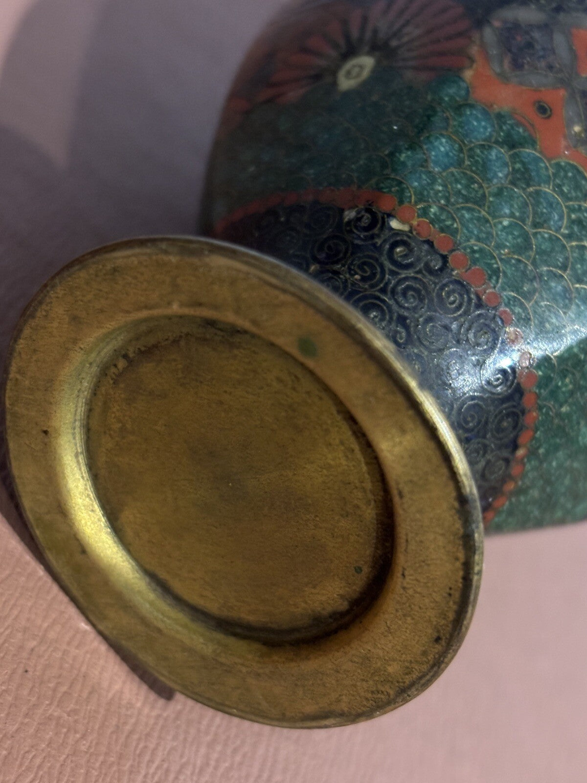 Antique Cloisonné Vases. Good Quality And Highly Decorated.