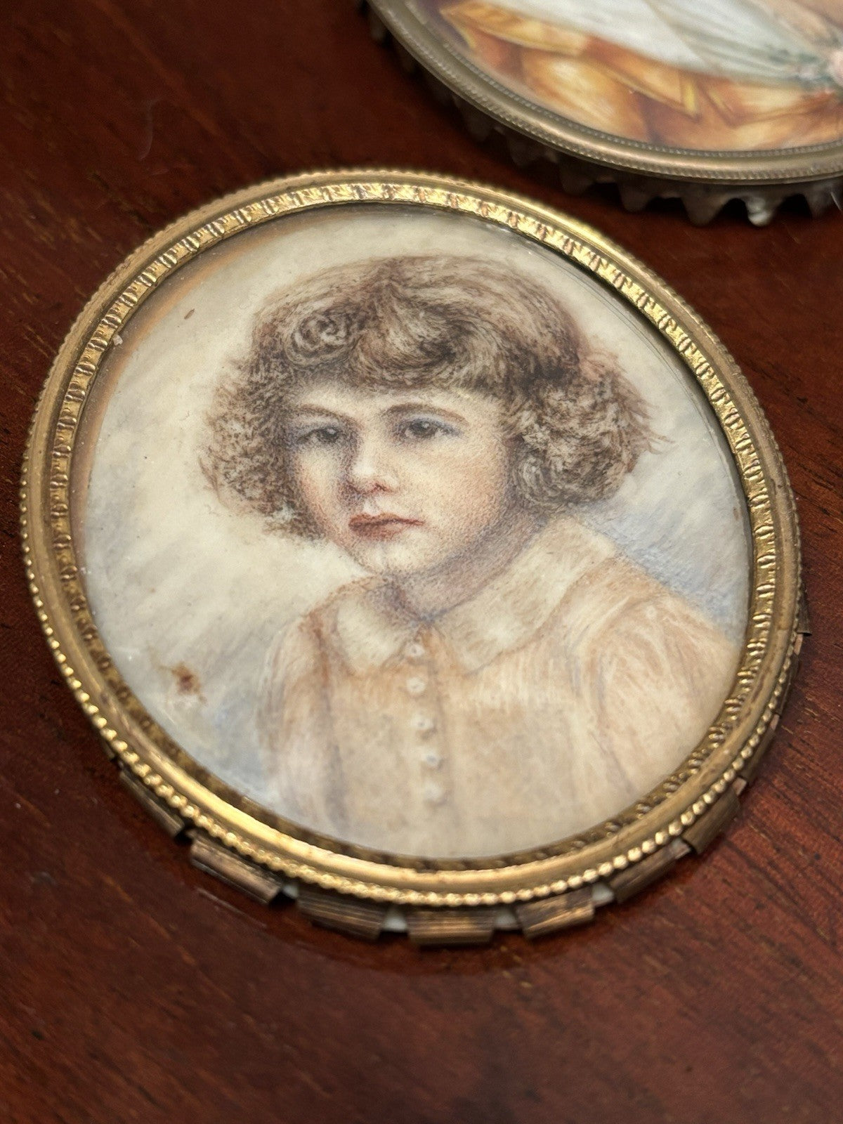 3 Antique Miniature Paintings