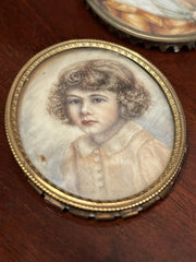 3 Antique Miniature Paintings