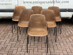 6 Designer Vepa Hemp Chairs. Stacking Chairs.