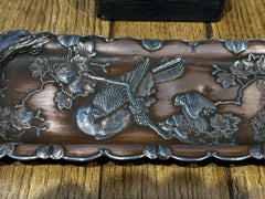 Antique Japanese Trinket Box And Pin Tray