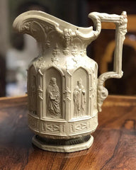 Antique Gothic Stoneware Jug