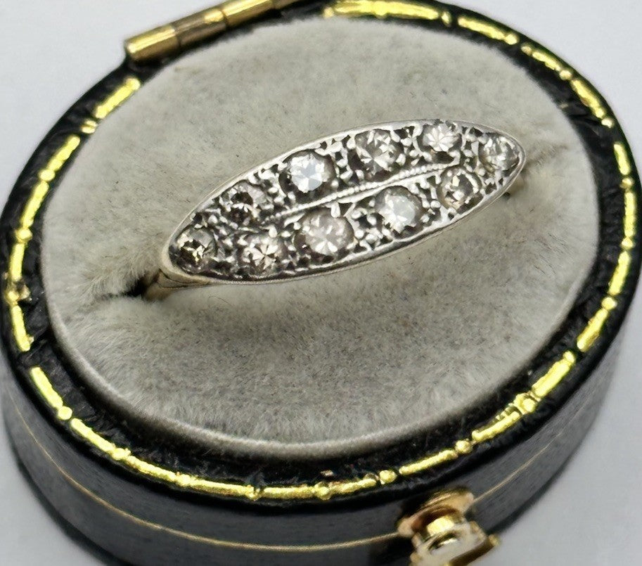 Antique Edwardian Victorian 18ct Gold Diamond Ring